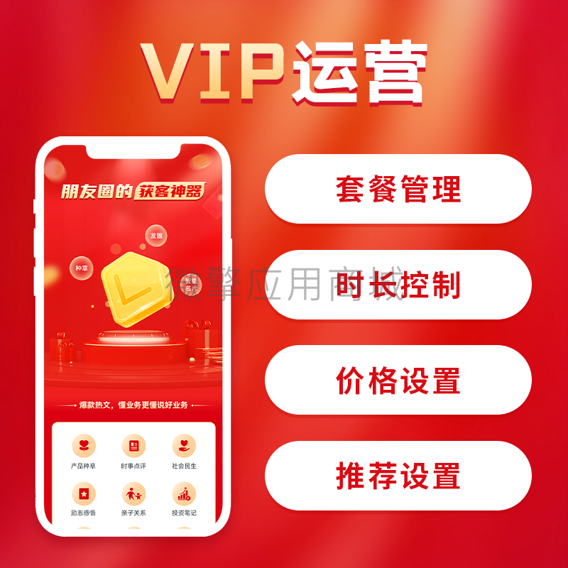 VIP运营小程序制作，VIP运营网站系统开发